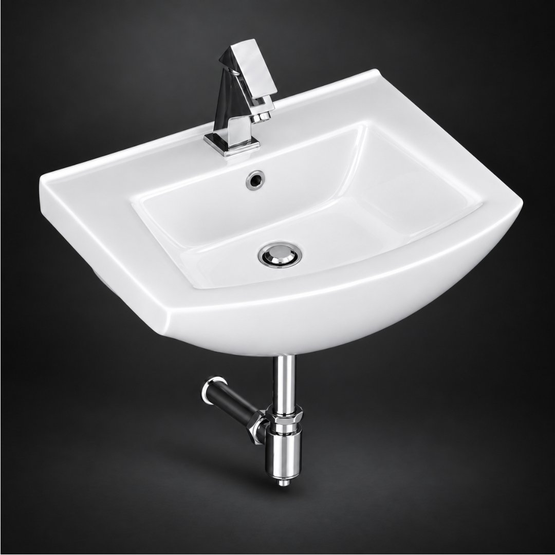 SILVER Wall Hung Basin Wash Basin - My Home Studio